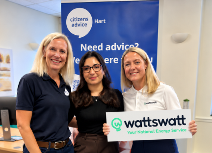 Citizens Advice Hart Partners with WattsWatt